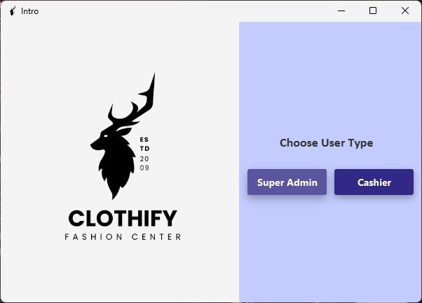 Clothify Store – POS System